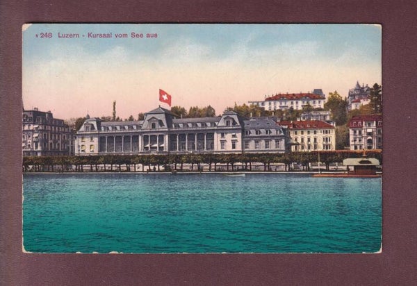LUZERN - Kursaal vom See aus