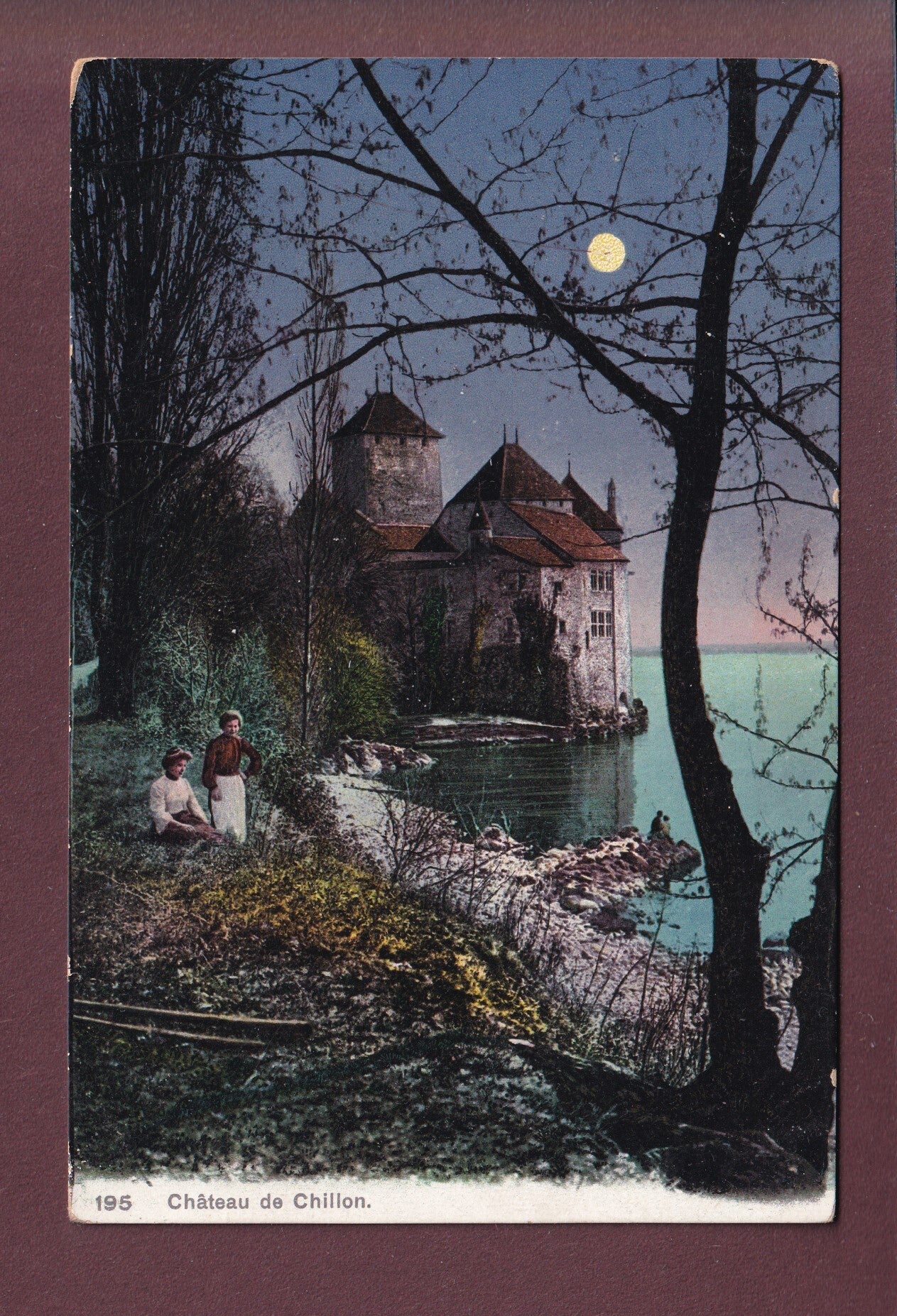 Château de CHILLON - Clair de lune - Gens