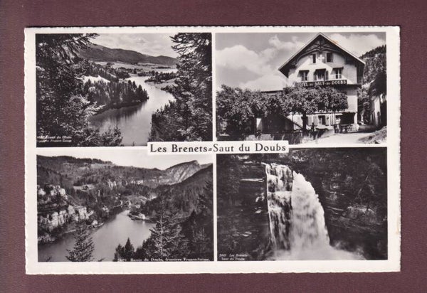 LES BRENETS - Saut du Doubs - 4 images - 1952