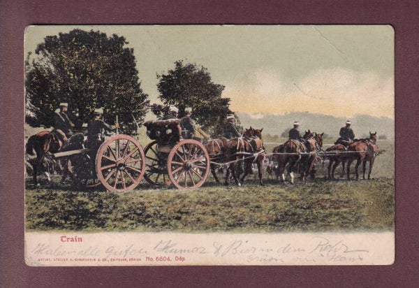 MILTAIRE - TRAIN - 1909 Feldpost // pli //
