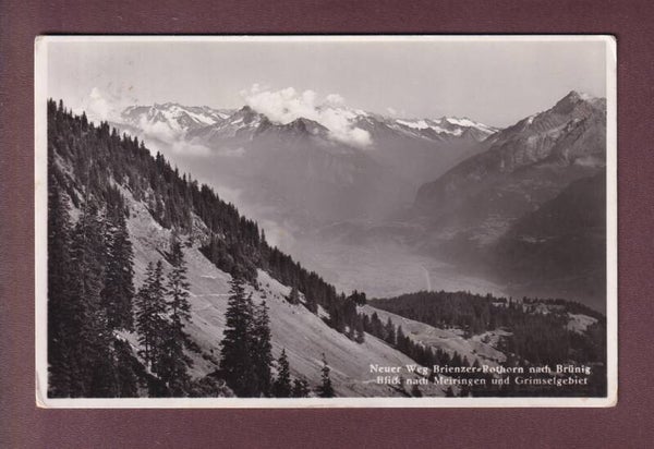 Weg BRIENZER-ROTHORN - BRÜNIG - 1937
