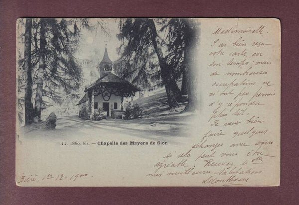 Chapelle des MAYENS DE SION - 1900 // déchirure //