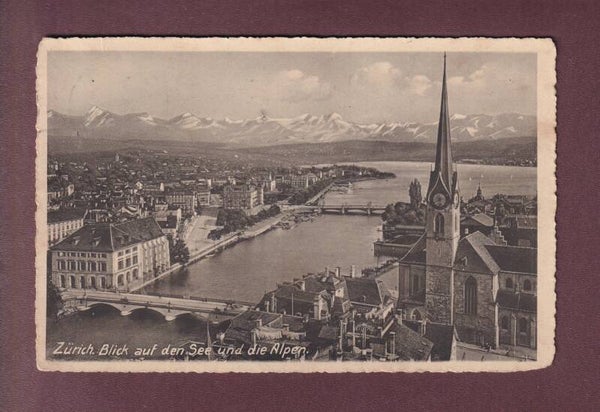 ZÜRICH und die Alpen - 1915
