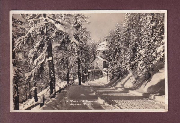 ST. MORITZ - Segantini Museum unter Schnee - 1913