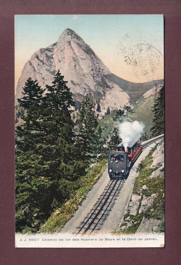 Chemin de fer des ROCHERS DE NAYE - Dent de Jaman - 1909