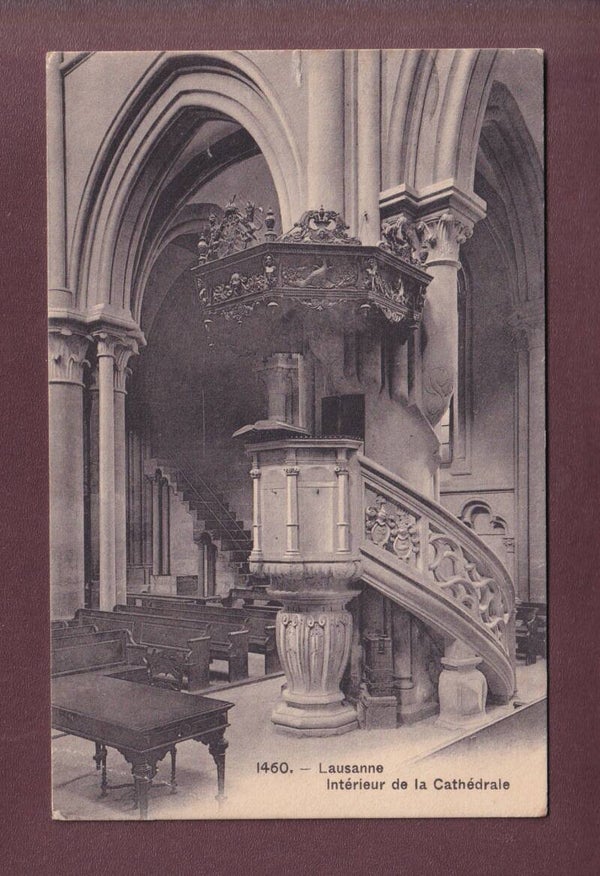 LAUSANNE - Intérieur de la Cathédrale - 1909