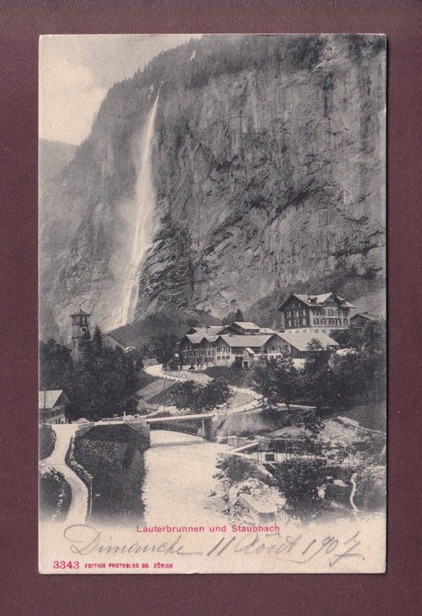 LAUTERBRUNNEN - Staubbach - 1907