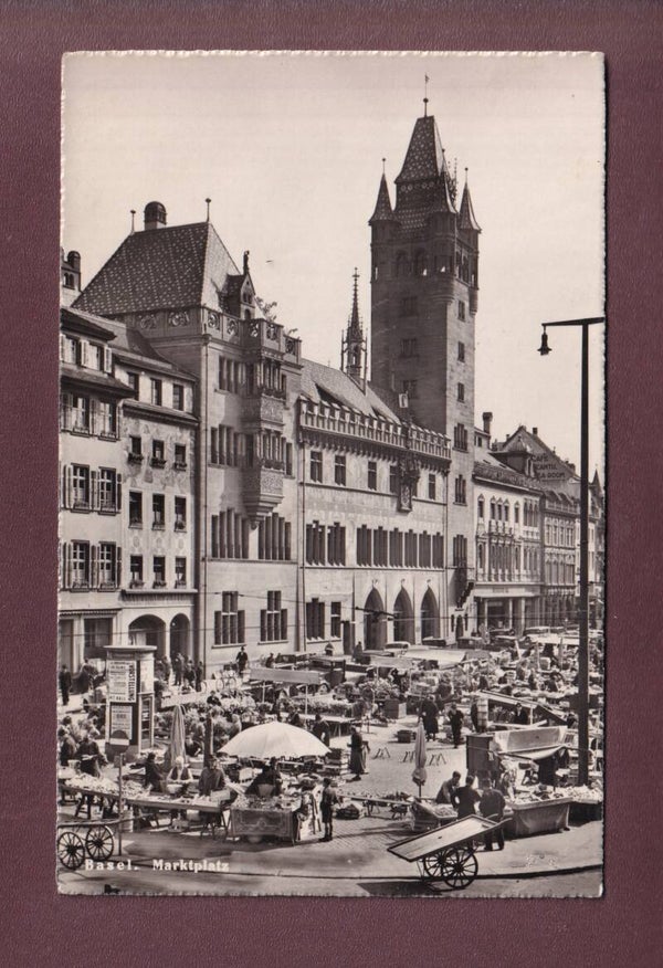 BASEL - Marktplatz - 1950