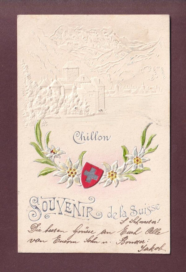 Souvenir de la SUISSE - CHILLON - 1902