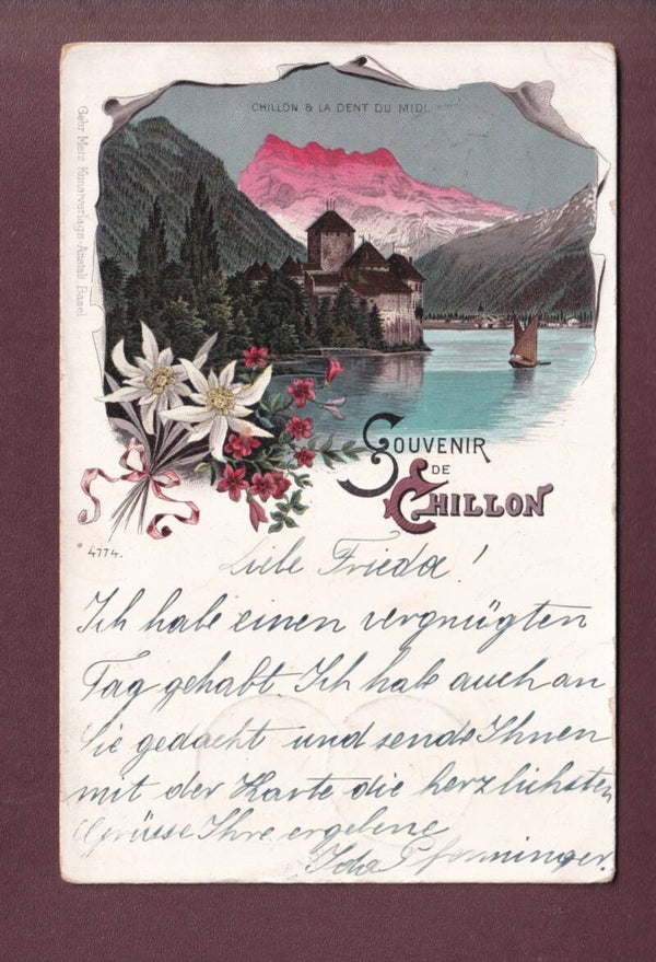 Souvenir de CHILLON - 1898