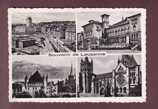 Souvenir de LAUSANNE - 4 images - 1954