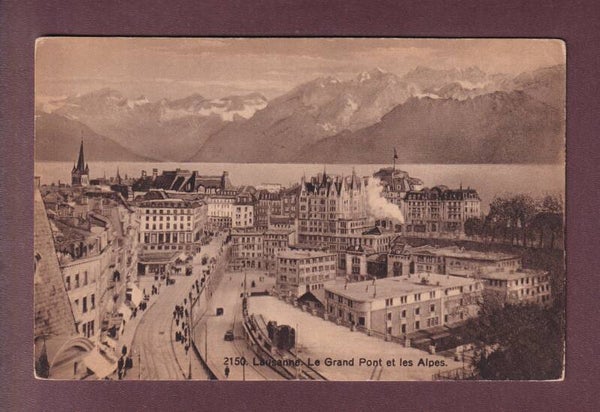 LAUSANNE - Grand-Pont et Alpes