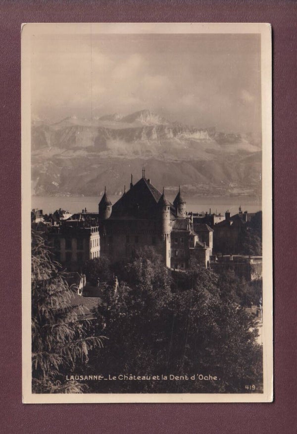 LAUSANNE - Château et Dent d'Oche