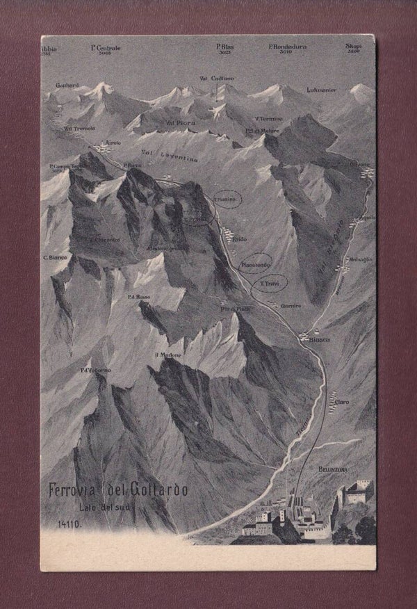 BELLINZONA e dintorni - Ferrovia del Gottardo