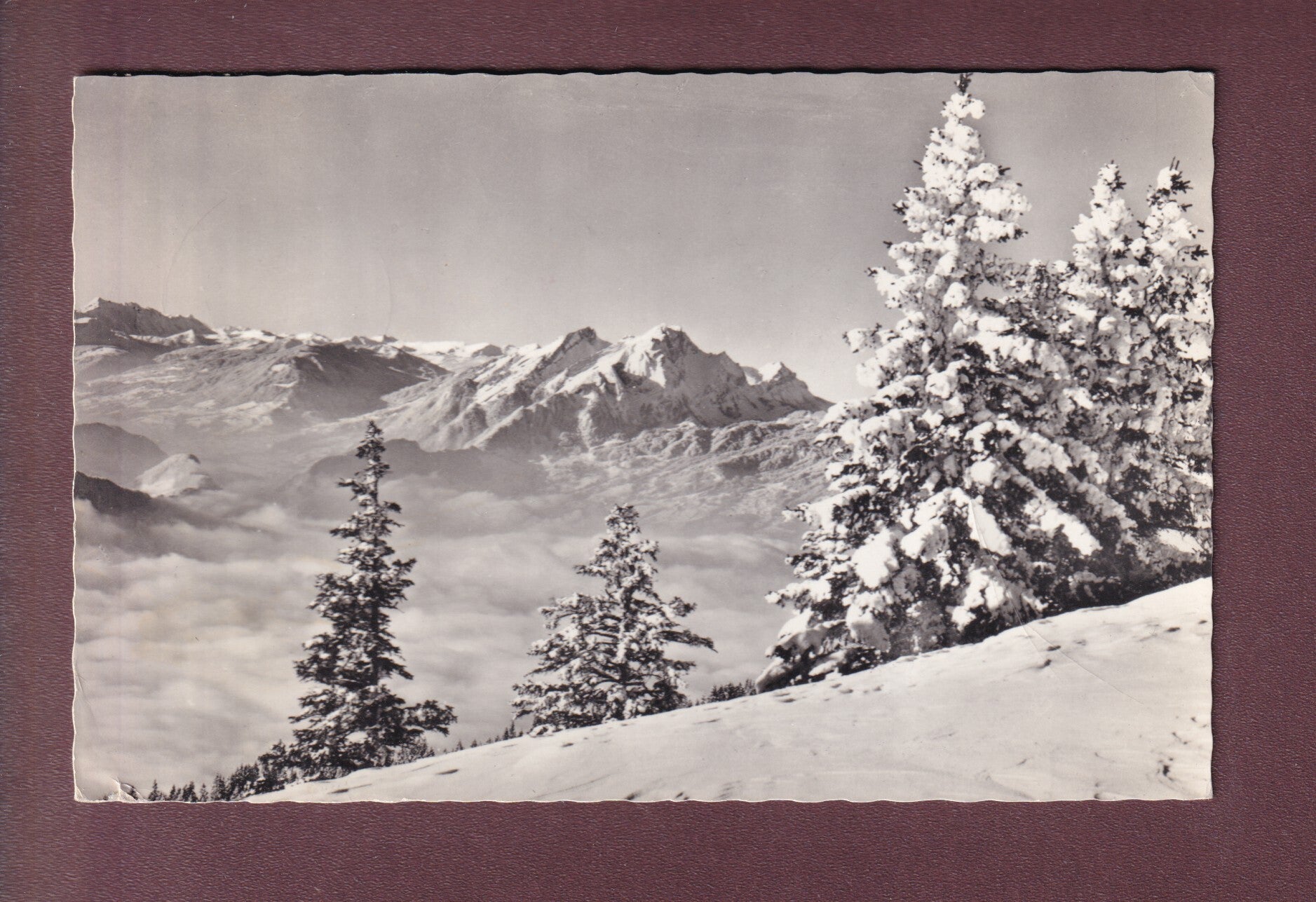 Blick vom RIGI auf Pilatus - 1965