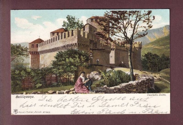 BELLINZONA - Castello Svitto - Gente - 1904
