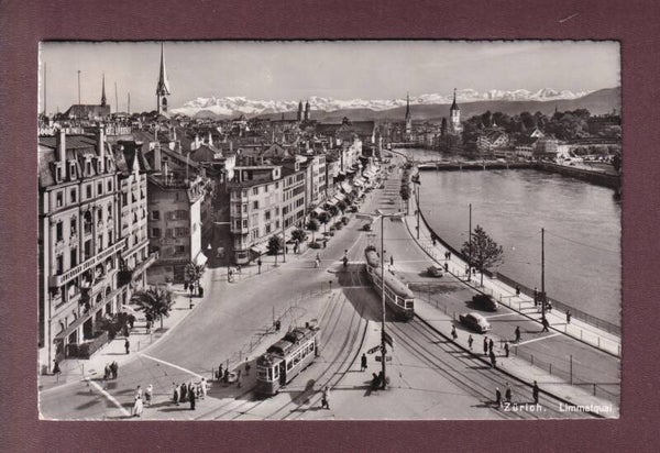 ZÜRICH - Limmatquai - Tram - 1954