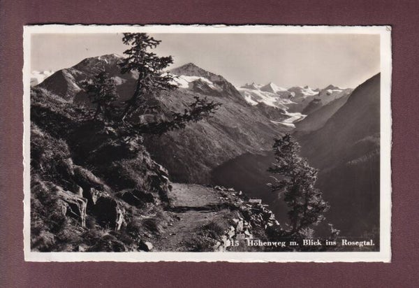 Höhenweg - Blick ins ROSEGTAL - 1939
