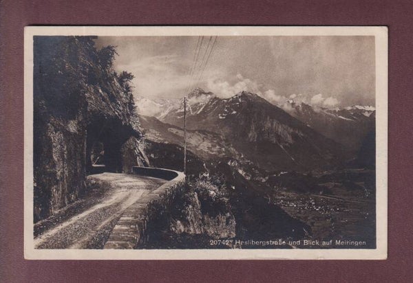 HASLIBERGSTRASSE - Blick auf Meiringen - 1920