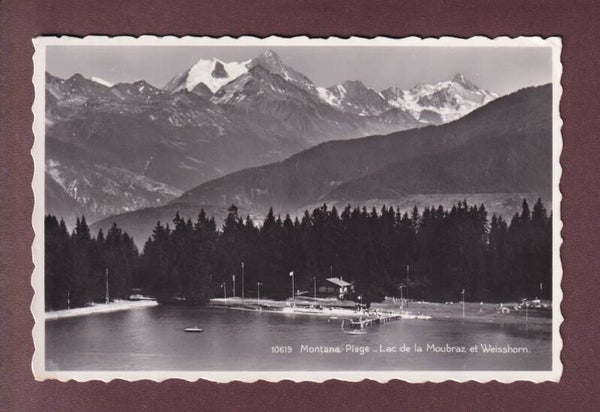 MONTANA-PLAGE - Lac de la Moubraz - 1950