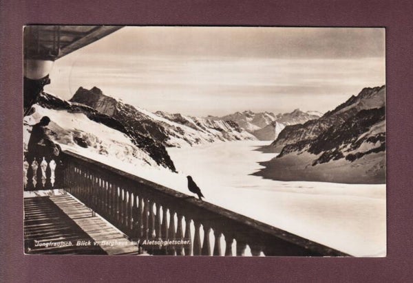 JUNGFRAUJOCH - Blick auf Aletschgletscher - 1957