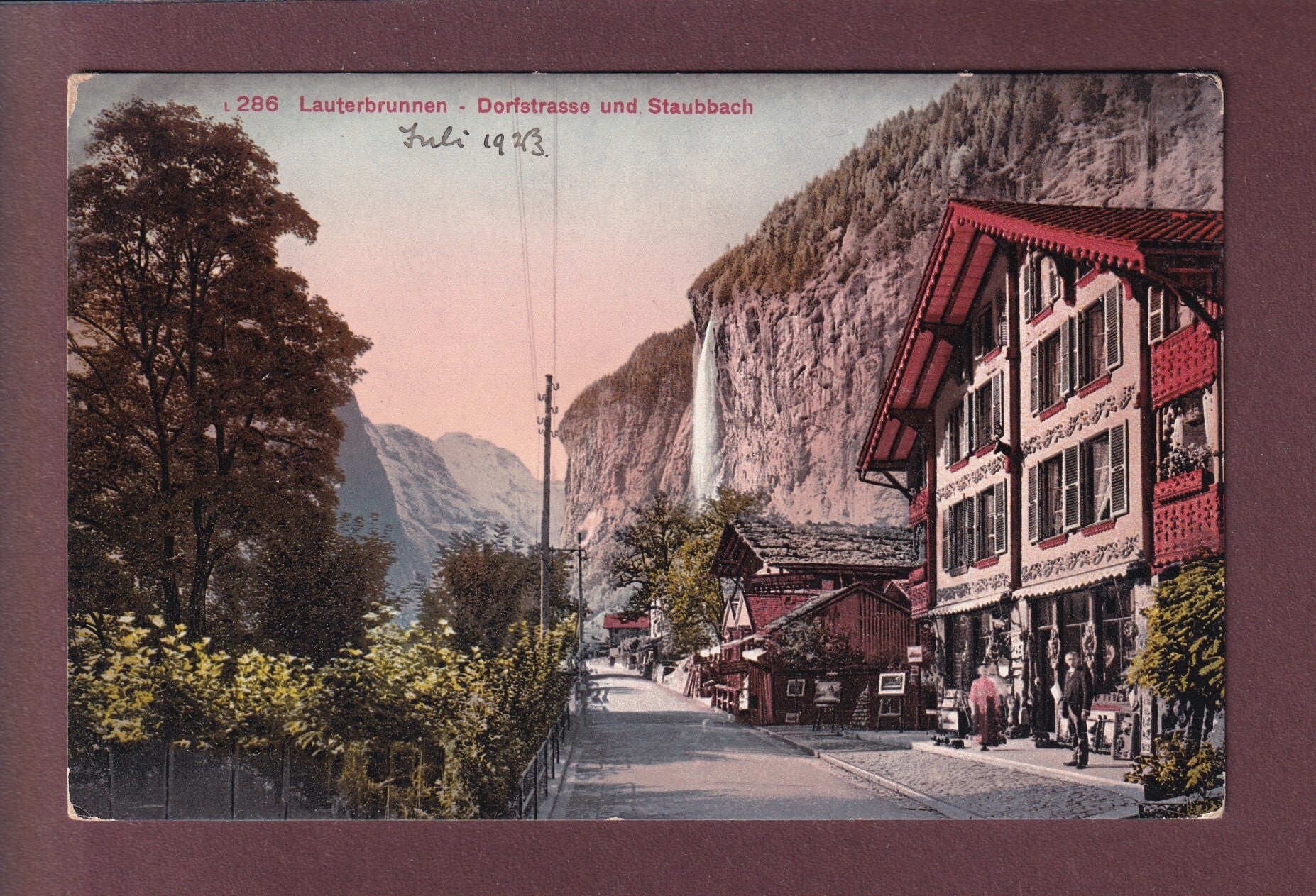 LAUTERBRUNNEN - Dorfstrasse - 1923