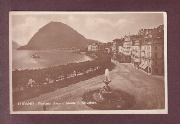 LUGANO - Fontana Bossi - 1925
