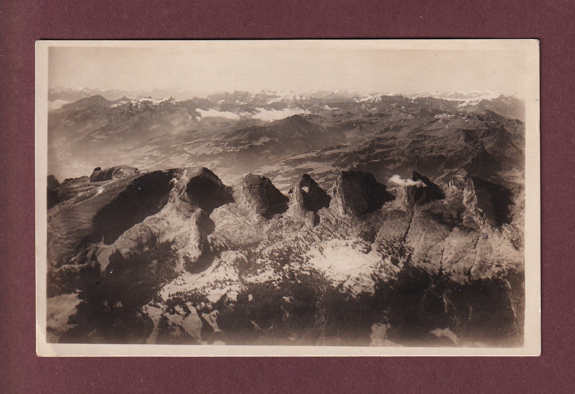 CHURFIRSTEN - Flieger-Postkarte