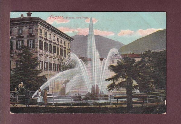 LUGANO - Piazza Berndoria - 1908