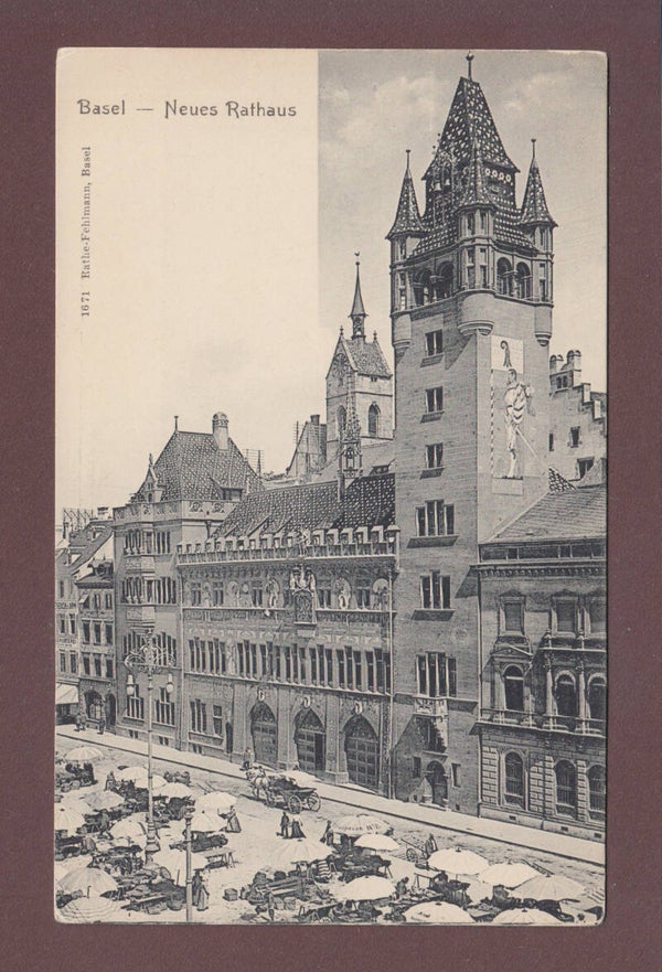BASEL - Rathaus - Markt