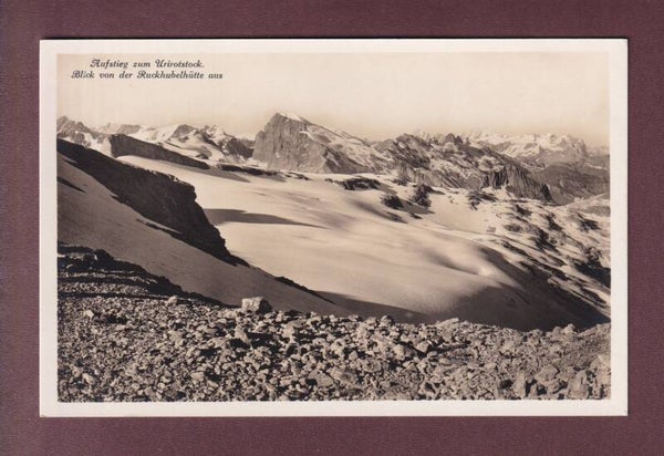 Aufstieg zum URIROTSTOCK - Blick von der Ruckhubelhütte aus