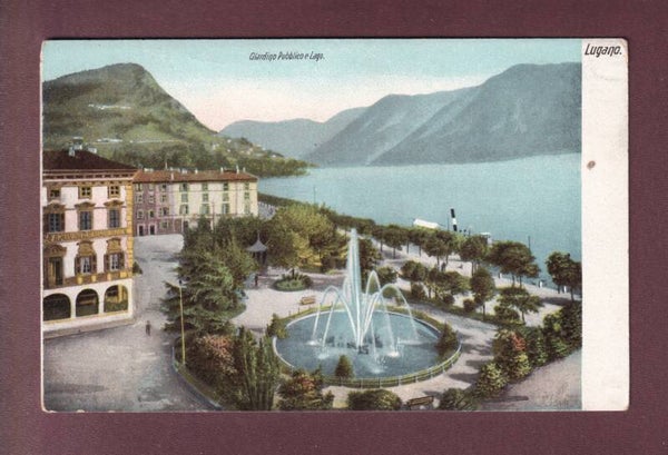 LUGANO - Giardino Pubblico e lago