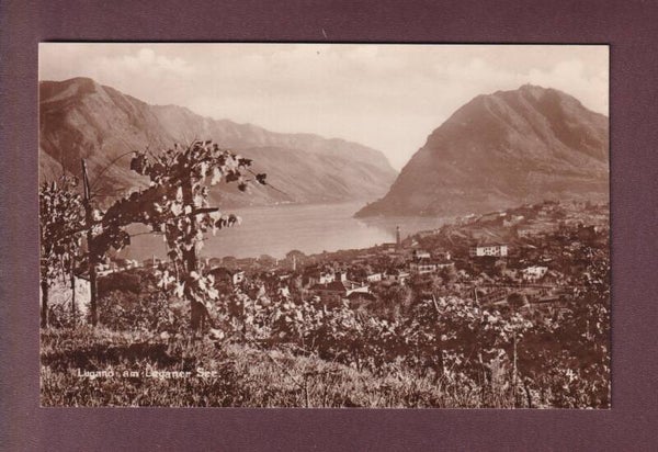 LUGANO am Luganer See - Trinks-Bildkarte