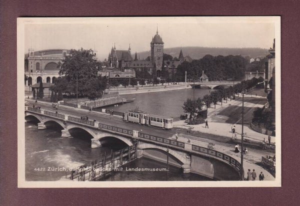 ZÜRICH - Bahnhofbrücke - Tram - Landesmuseum