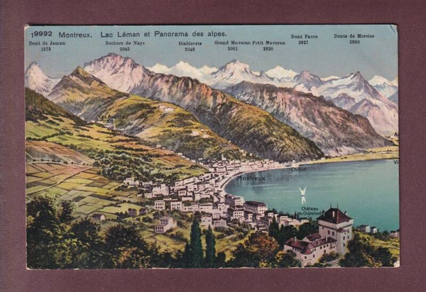 MONTREUX et environs - Vol d'oiseau