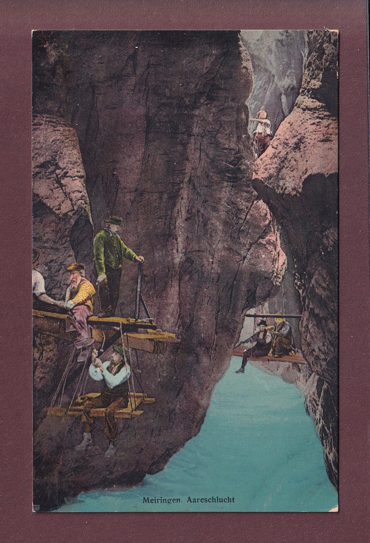 MEIRINGEN - Aareschlucht - Leute