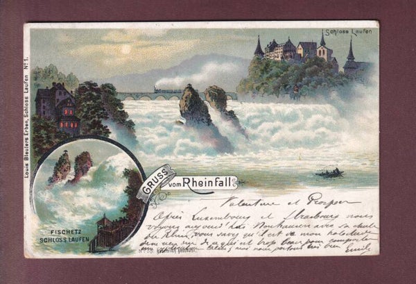 Gruss vom RHEINFALL - 1900