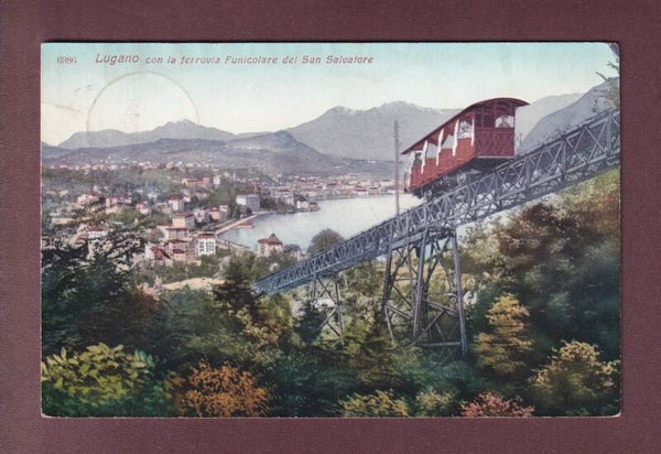 LUGANO - Funicolare del San Salvatore - 1911