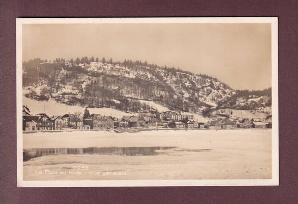 LE PONT en hiver - 1928