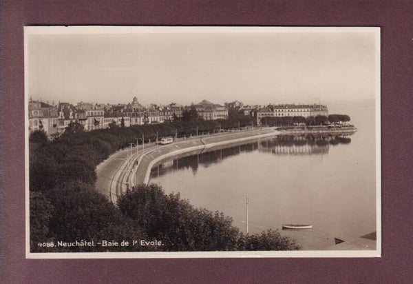 NEUCHÂTEL - Baie de l'Evole - 1934