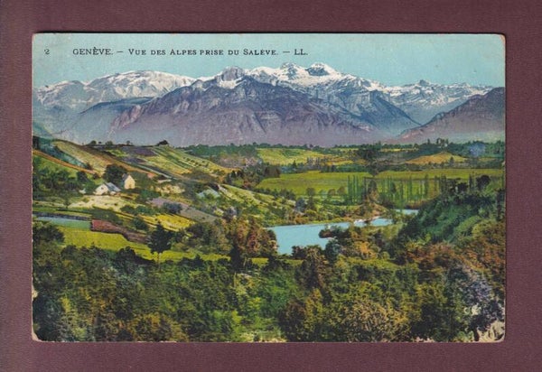 GENEVE - Vue des Alpes prise du Salève