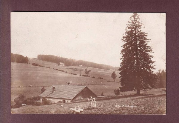 A la MONTAGNE - Enfants - 1916