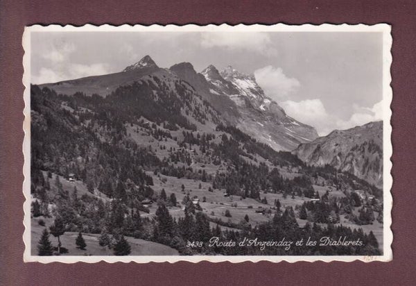 Route d'ANZEINDAZ - Diablerets - 1953