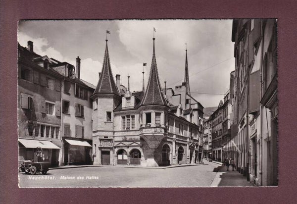 NEUCHÂTEL - Maison des Halles - 1949