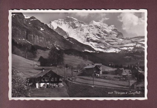 WENGEN - Teilansicht mit Jungfrau - 1941 Feldpost