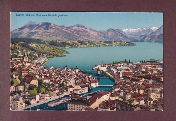 LUZERN vom Gütsch gesehen
