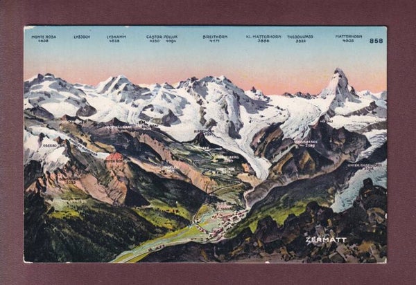 ZERMATT und Umgebung - Vogelschau