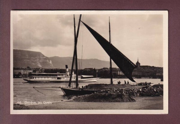 GENEVE - Quai Bateau CGN et Barque du Léman