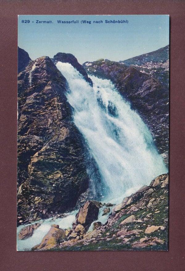 Zermatt - WASSERFALL am Weg nach Schönbühl