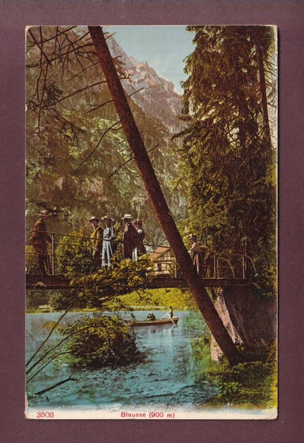 BLAUSEE - Brücke mit Leute